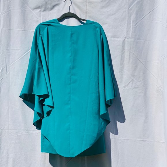 teal venus blouse - Picture 2 of 5
